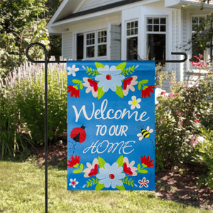 Northlight Welcome to Our House Outdoor Garden Flag