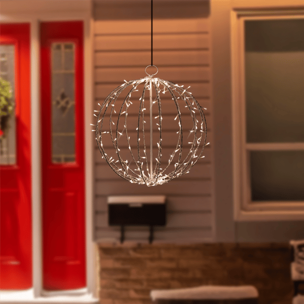 Northlight LED Lighted 3D Hanging Sphere Christmas Decoration