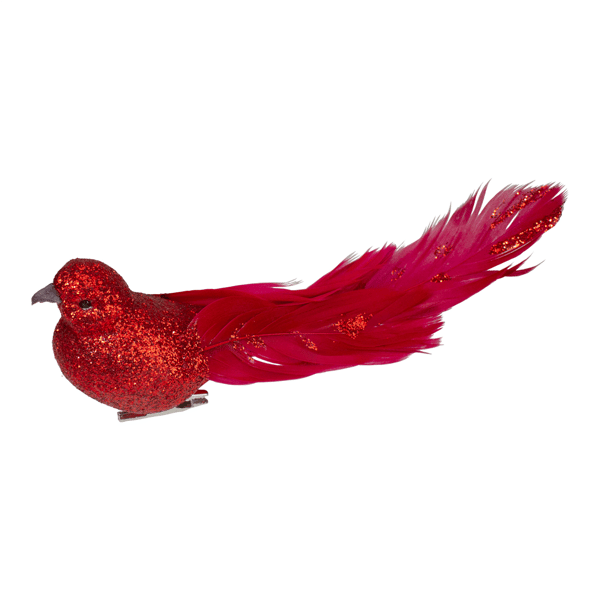 Northlight Bird With Feather Tail Christmas Clip On Ornament