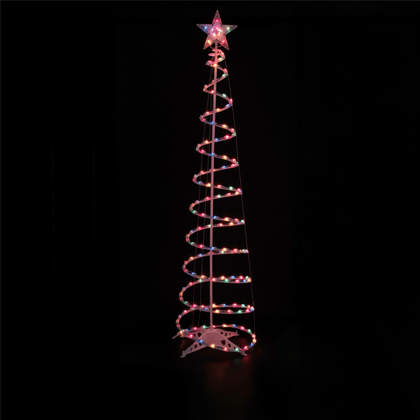 Northlight 6ft. Spiral Outdoor Christmas Tree Yard Decoration