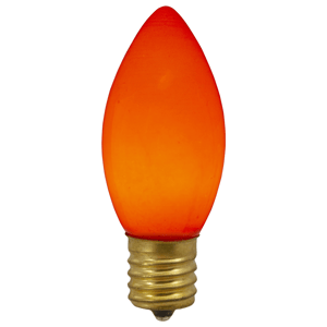 Northlight 4pc. C9 Opaque Orange Christmas Replacement Bulbs