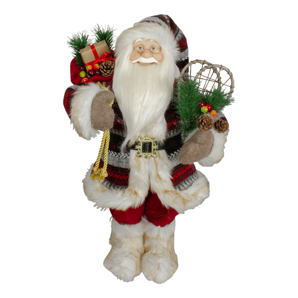Northlight 18in. Standing Santa Christmas Figure with Snow Shoes