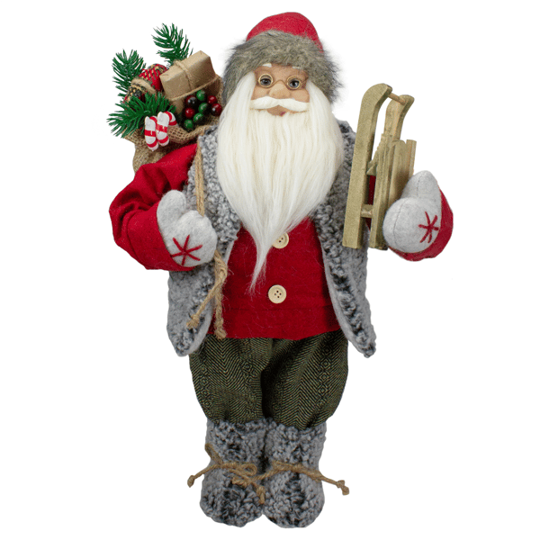 Northlight Standing Santa Carrying Presents Christmas Figure