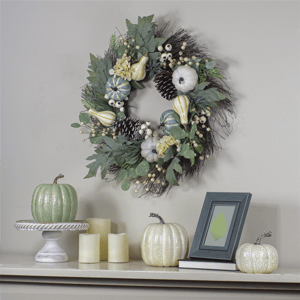 Northlight 22in. Pumpkins with Berries Fall Harvest Wreath alternate view