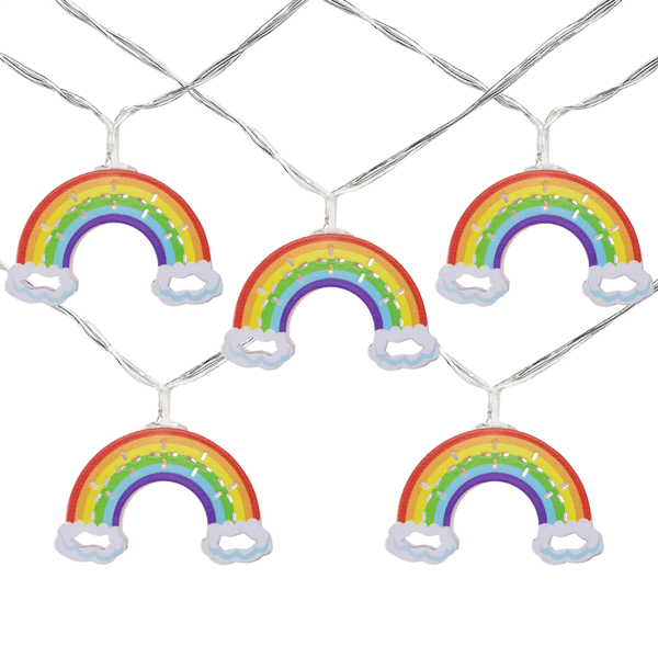 Northlight 4.5ft. LED Rainbows & Clouds Patio Light Set