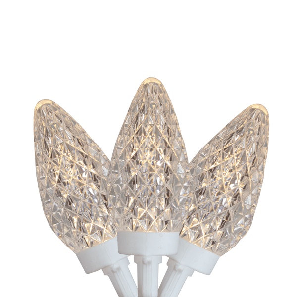 Northlight 41ft. Faceted Warm White LED C9 Christmas Lights