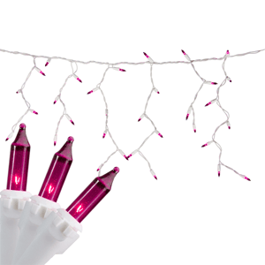 Northlight 3.5ft. 100ct. Purple Mini Icicle Christmas Lights
