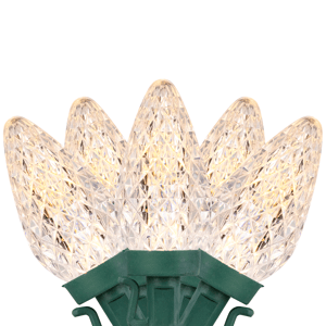 Northlight 20.25ft. Warm White LED Faceted C9 Christmas Lights