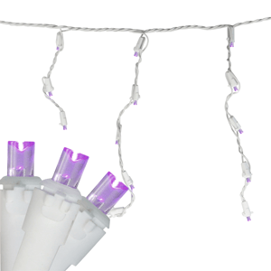 Northlight 5.5ft. 100ct. Purple LED Icicle Christmas Lights
