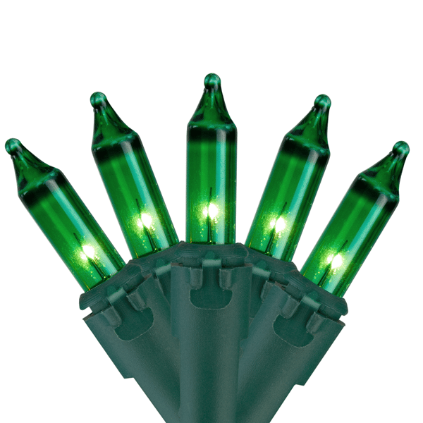 Northlight 24.5ft. Green Mini Incandescent Christmas Lights