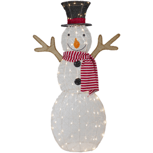 Northlight 43in. LED Top Hat Snowman Outdoor Christmas Decoration