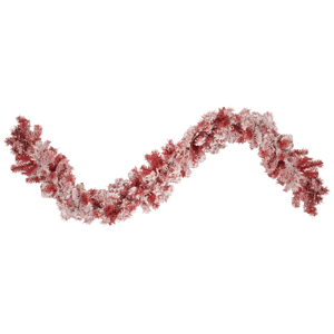 Northlight 9ft. Pre-lit Flocked Red Pine Christmas Garland