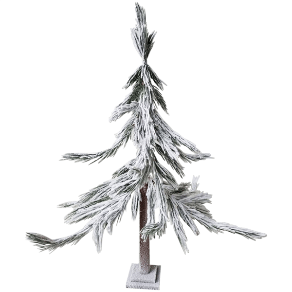 Northlight 47in Heavily Flocked Pine Sprig Christmas Tree