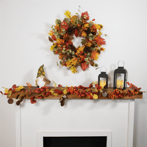 Northlight 5ft. Berries & Leaves Artificial Fall Harvest Garland alternate view