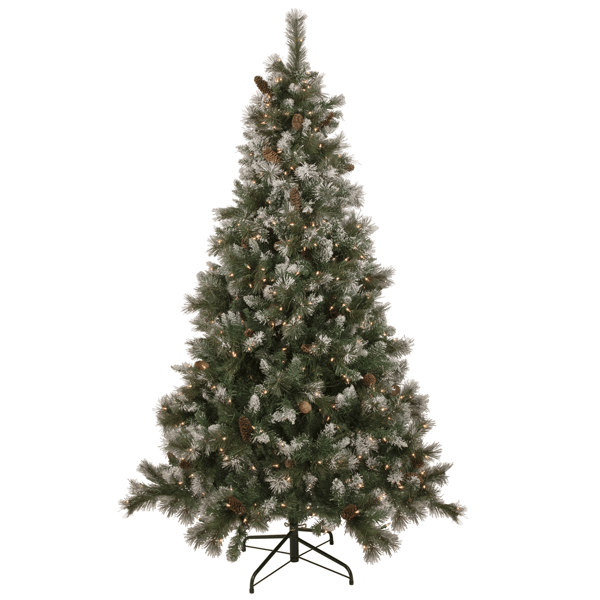 Northlight Real Touch(tm) 7.5ft. Pre-lit Snow Pine Christmas Tree