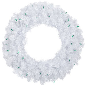 Northlight Green Lights Woodbury White Pine Christmas Wreath