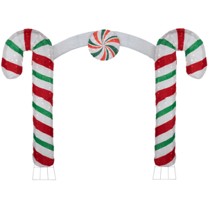 Northlight Lighted Candy Cane Archway Outdoor Christmas Decor