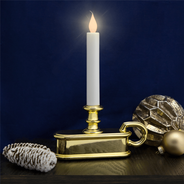 Northlight LED Lighted Window Candle with Handle Base
