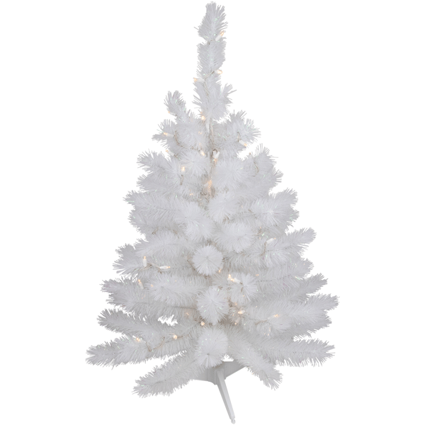 Northlight 3ft. Pre-Lit White Alaskan Pine Christmas Tree