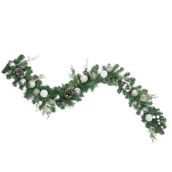 Northlight 6ft. Pine Christmas Garland with Berries & Ornaments