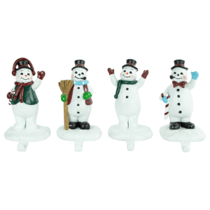 Northlight 4pc. Glitter Snowman Christmas Stocking Holders