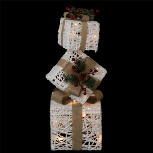 Northlight LED Lighted Stacked Gift Boxes Christmas Decoration