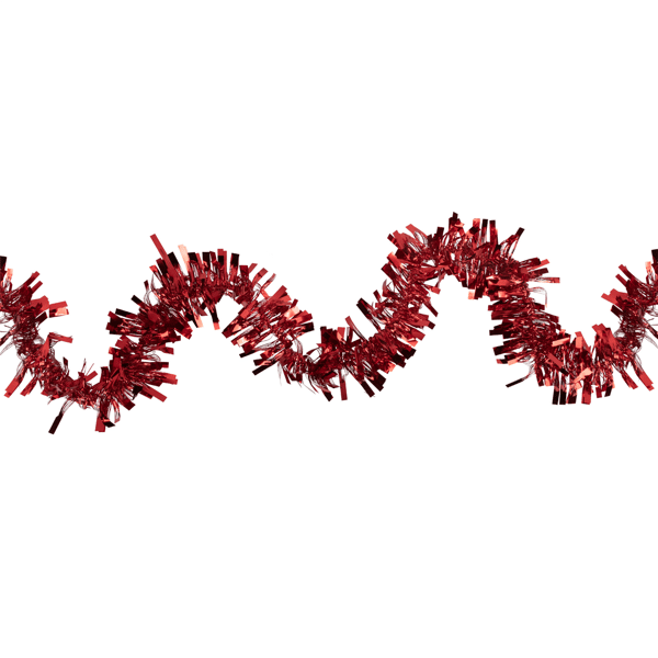 Northlight 50ft. Red Boa Wide Cut Tinsel Christmas Garland