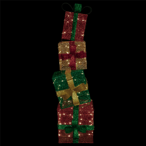 Northlight LED Stacked Christmas Gifts Outdoor Decor