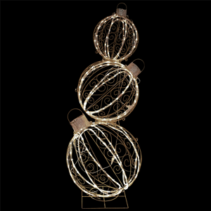 Northlight Stacked Christmas Ornaments Outdoor Decor