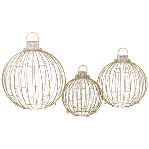 Northlight LED Hanging Outdoor Christmas Ornaments - Set of 3