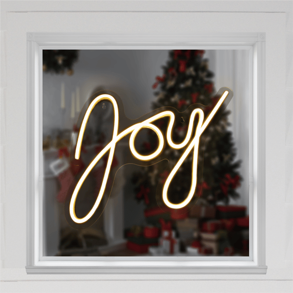 Northlight LED Joy Neon Lighted Christmas Wall or Window Decor