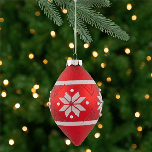 Northlight Glittered Snowflake Glass Finial Christmas Ornament alternate view