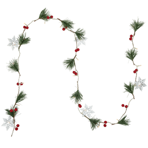 Northlight 6ft. LED Berry & Snowflake Christmas Garland