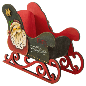 Northlight Santa Claus Merry Christmas Sleigh Decor