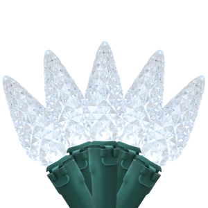 Northlight 66.25ft. Pure White LED Faceted C6 Christmas Lights