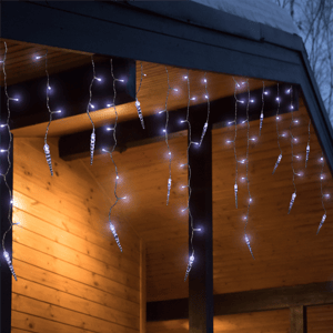 Northlight 29ft. Pure White LED Ice Pillars Christmas Light Set