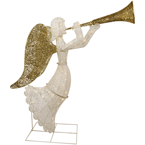 Northlight 48in. LED Trumpeting Angel Christmas Outdoor Decor