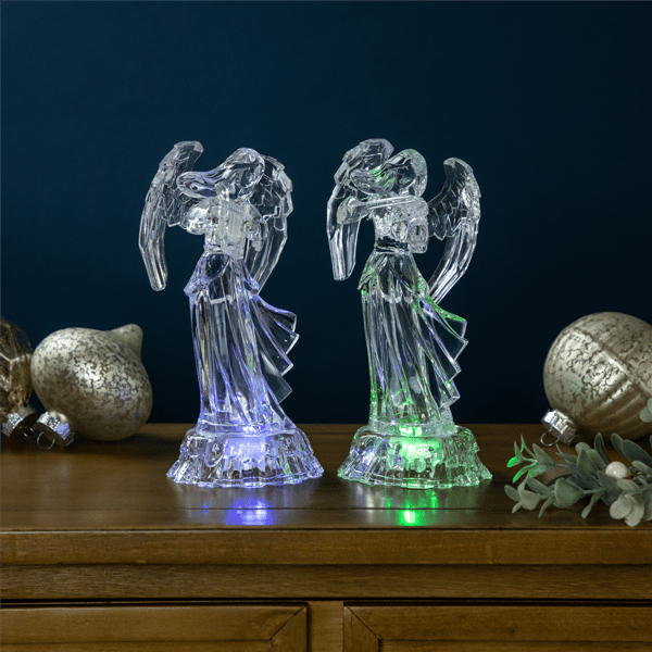 Northlight 2pc. LED Color Changing Angel Acrylic Christmas Decor