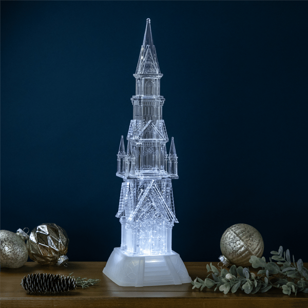 Northlight LED Lighted Castle Acrylic Christmas Decoration