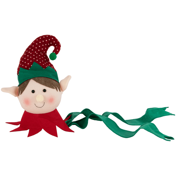 Northlight 16in. Plush Red & Green Elf Christmas Tree Topper
