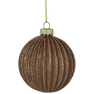 Northlight 4ct. Champagne Glittered Glass Christmas Ornaments