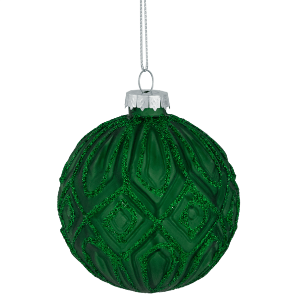 Northlight 4ct. Glitter Lined Diamonds Christmas Ball Ornament