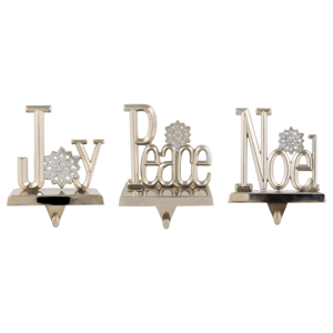 Northlight 3pc. Peace, Joy, & Noel Christmas Stocking Holders