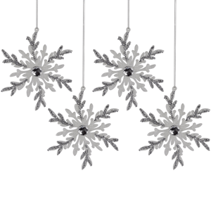Northlight 4ct. Glitter Snowflakes Christmas Ornaments