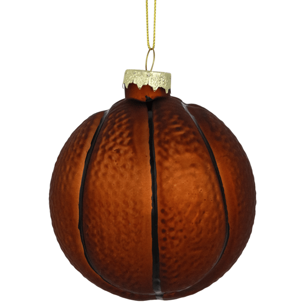Northlight Basketball Glass Christmas Hanging Ornament