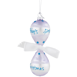 Northlight Baby Boy's First Christmas 2023 Glass Ornament
