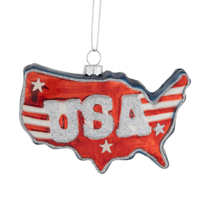 Northlight Americana USA Glass Christmas Ornament