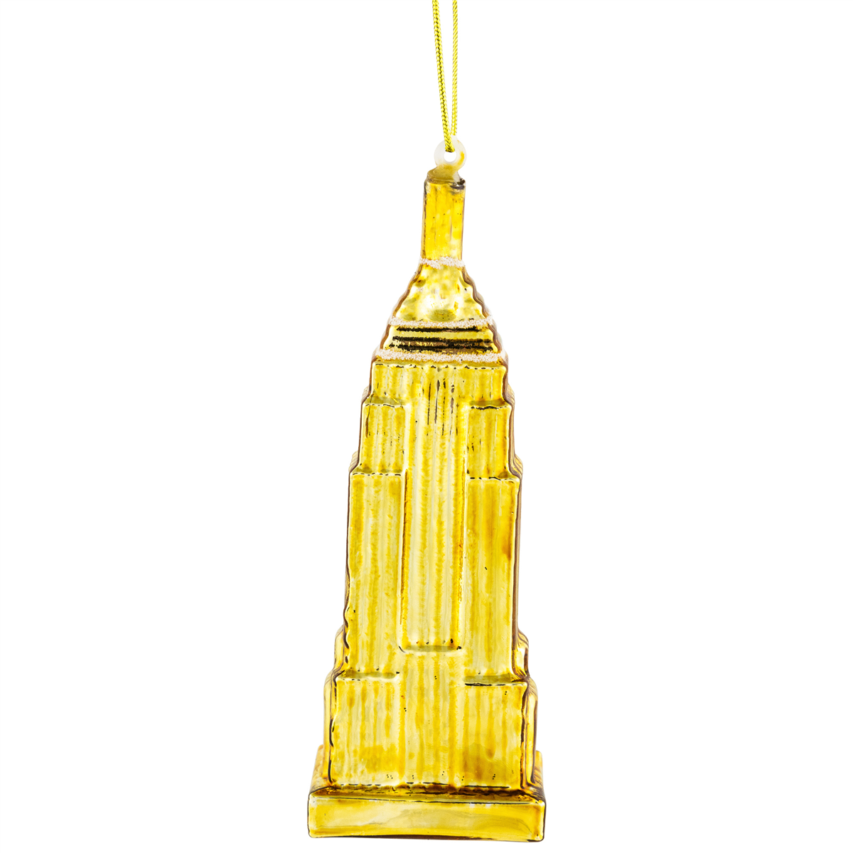 Northlight 5in. Gold Skyscraper Building Glass Christmas Ornament
