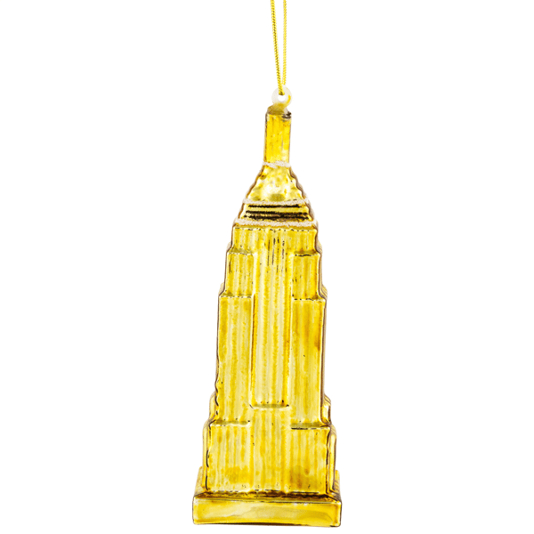 Northlight 5in. Gold Skyscraper Building Glass Christmas Ornament