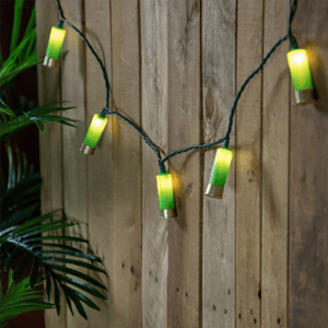 Northlight Shotgun Shells Green Patio Light Set, 10ct